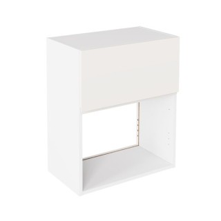 Flatpack 600 Microwave Wall Unit J-Pull Super Gloss White