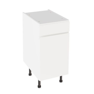 Flatpack 400 Drawerline Base Cabinet J-Pull Ultra Matt White