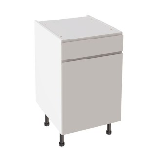 Flatpack 500 Drawerline Base Cabinet J-Pull Super Gloss Light Grey