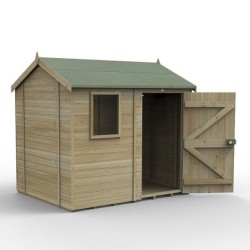 Timberdale 8 x 6 Reverse Apex Shed - Installed