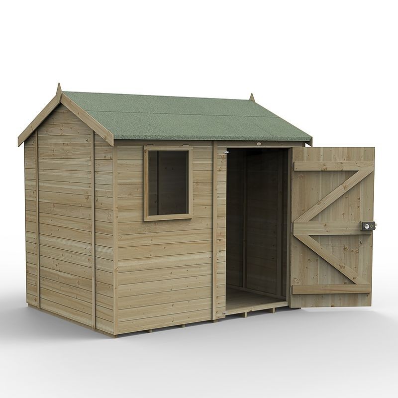 Timberdale 8 x 6 Reverse Apex Shed - Installed