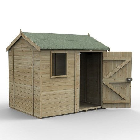 Timberdale 8 x 6 Reverse Apex Shed - Installed