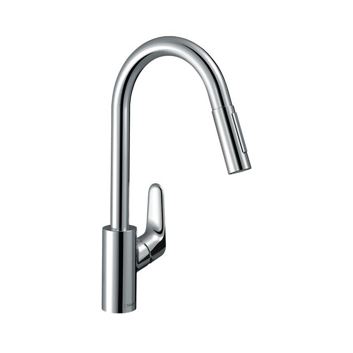 Hansgrohe Focus M41 Single lever kitchen mixer 240 with pull-out spray
