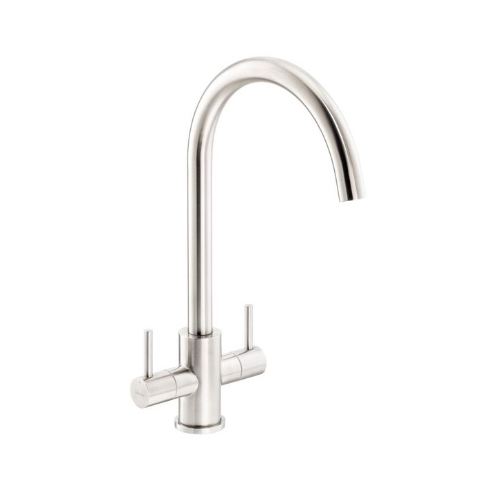 Abode AT2177 Focal Monobloc Kitchen Mixer Tap Stainless Steel