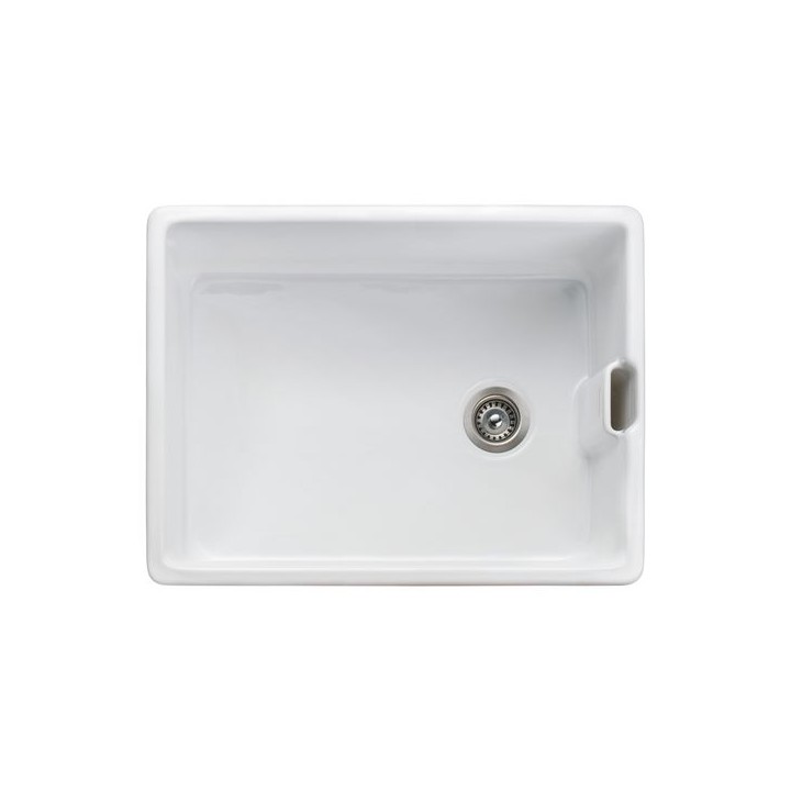 Rangemaster CGR595WH/ Grange Belfast Sink with Waste and Plumbing Kit White 595 x 455mm