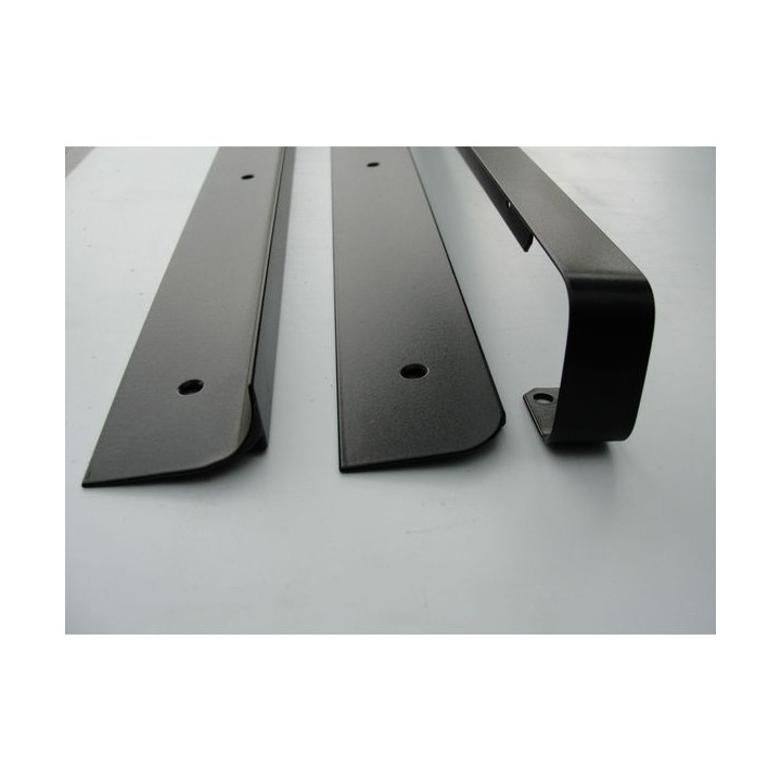 Unika 30mm Black Worktop Aluminium Corner Joint 630mm/6mm Radius