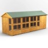 18 x 6 Power Apex Potting Shed With 4ft Side Store