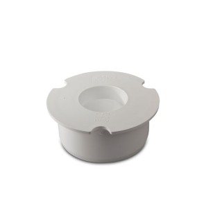 Wavin OsmaSoil plain ended socket plug 110m white