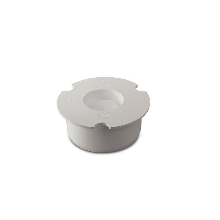 Wavin OsmaSoil plain ended socket plug 110m white