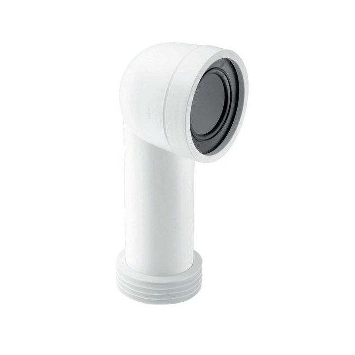 McAlpine 90DEG Bend Adjustable Length Extended Inlet Rigid WC Connector
