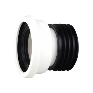 Wavin OsmaSoil easy-fit WC pan connector straight 4" white