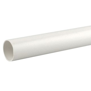 Wavin OsmaWeld plain ended pipe 40mm white 3m