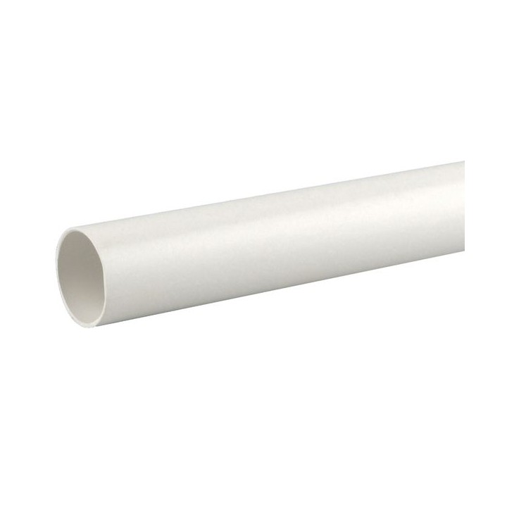 Wavin OsmaWeld plain ended pipe 40mm white 3m