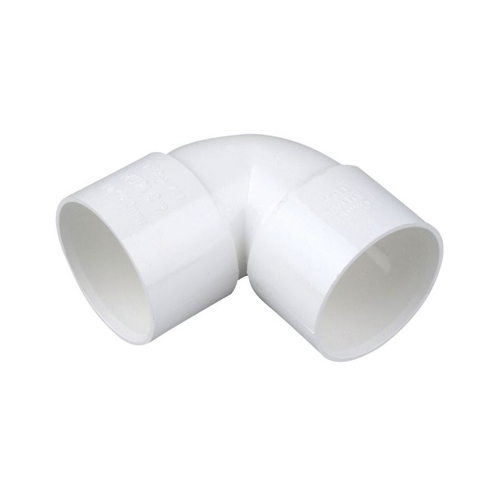 Wavin OsmaWeld knuckle bend 90° 40mm white