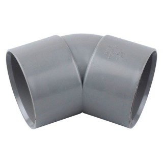 Osmaweld 2Z163G 50mm Bend 45° Grey