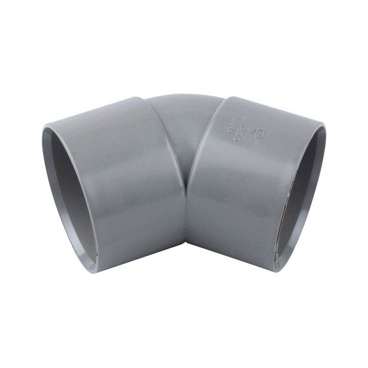 Osmaweld 2Z163G 50mm Bend 45° Grey