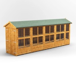 18 x 4 Power Apex Double Door Potting Shed