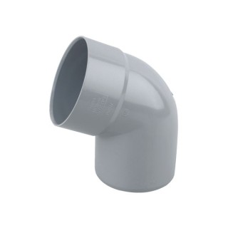 OsmaSoil 4S435G 110mm Solvent Weld Offset Bend (Bottom) Grey