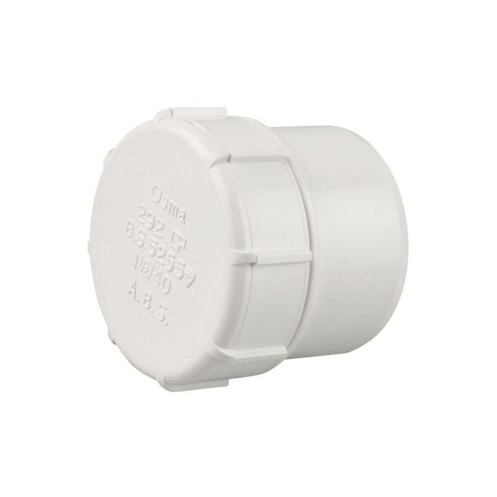 Wavin OsmaWeld access plug 40mm white