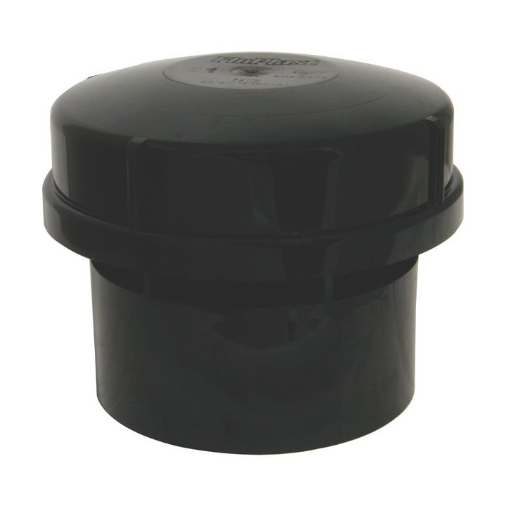 4TRADE AV110 Solvent Weld Air Admittance Valve Black