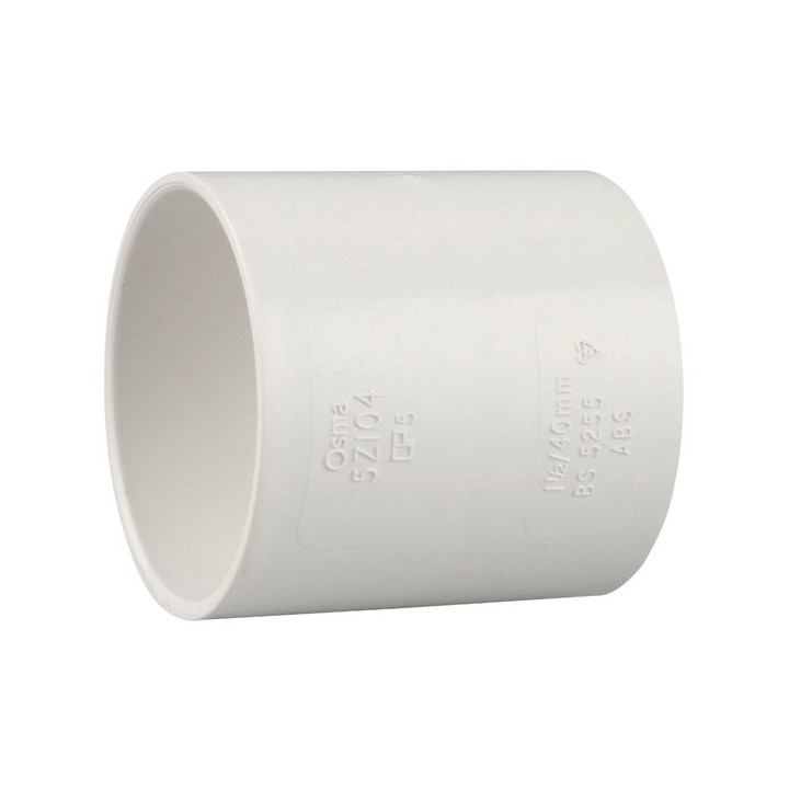Wavin OsmaWeld double socket 40mm white