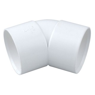 Wavin OsmaWeld bend 45° 40mm white