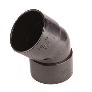 Wavin OsmaWeld bend 45° 32mm black
