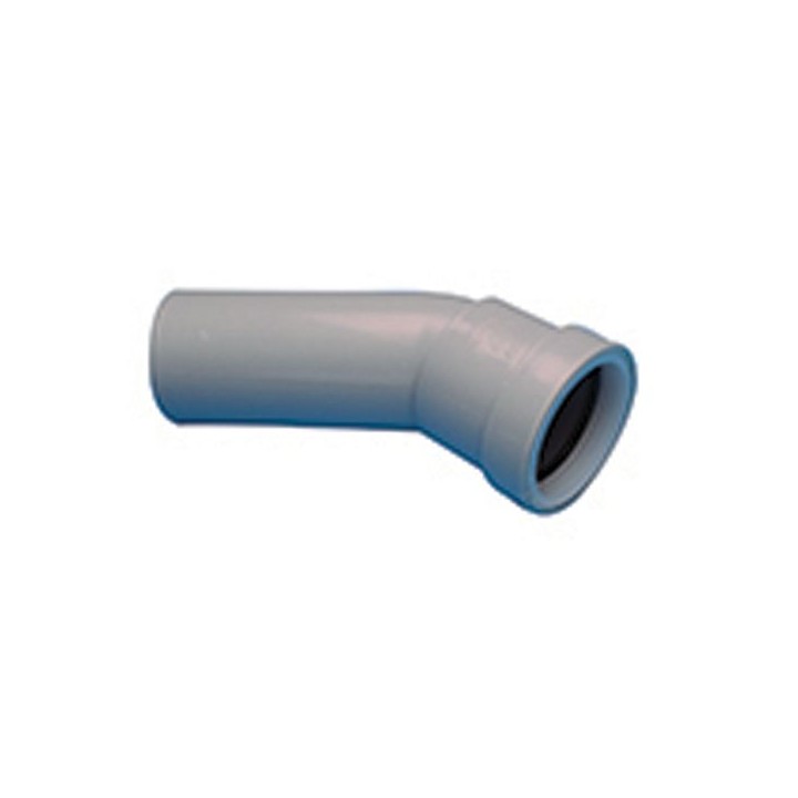 Osma Waste 30¡ push-fit spigot bend grey 40mm