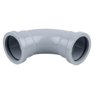Osma Waste 87.5¡ push-fit tee grey 32mm