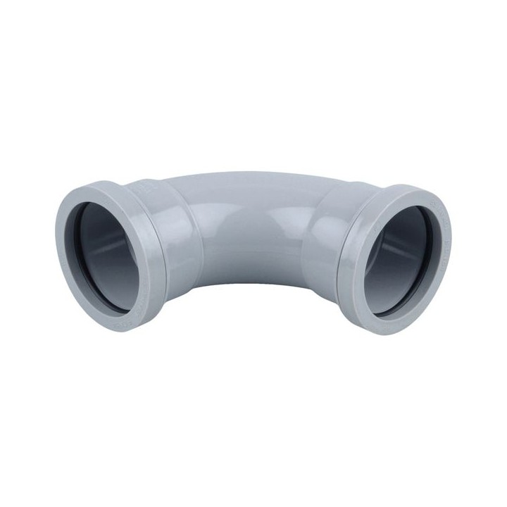 Osma Waste 87.5¡ push-fit tee grey 32mm