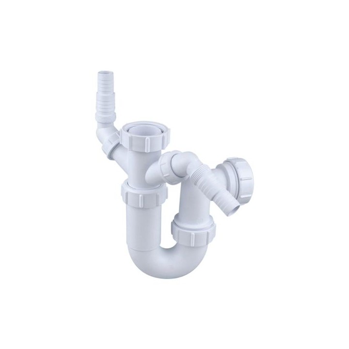 Wavin Osma Waste adjustable sink trap 75mm seal 40mm white