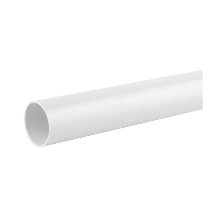 Osma Push-Fit Waste 4W073W 32mm Plain Ended Pipe White 3m