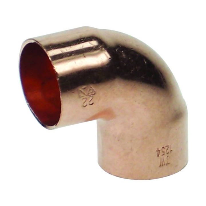 End Feed 90° Equal Elbow 22mm