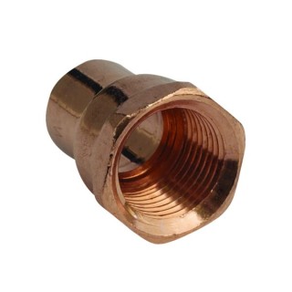 End Feed Straight Adaptor Female 15mm x 1/2in