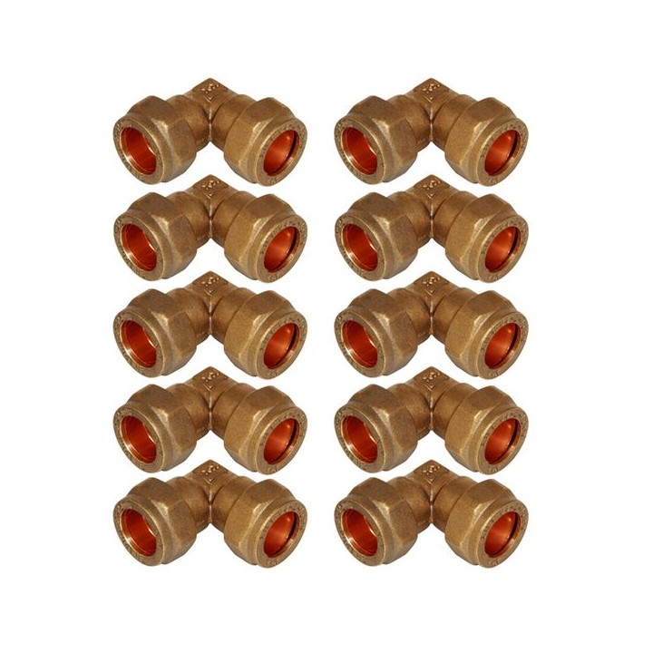 Compression Male Elbow 15mm x 1/2 - Bag of 10