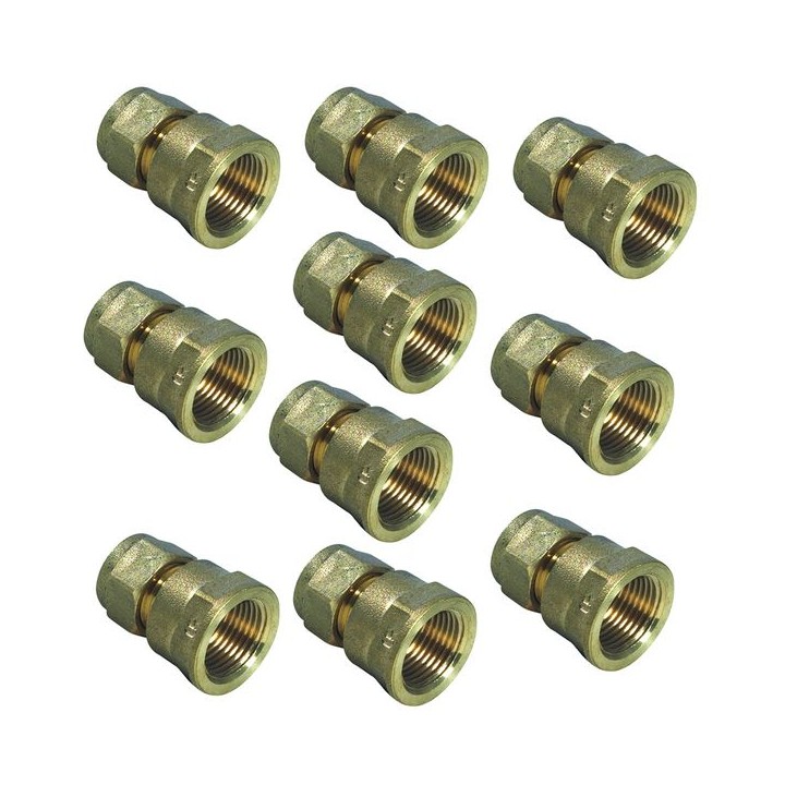 Compression Coupling Fl 22mm x 3/4in - Bag of 10