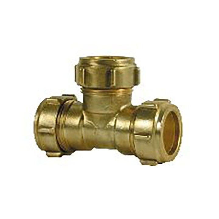 Compression Equal Tee 22mm