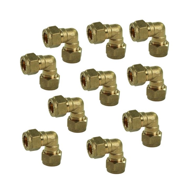 Compression Equal Elbow 10mm - Bag of 10