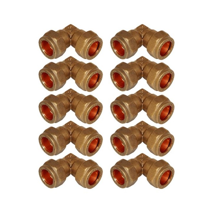 Compression Male Elbow 22mm x 3/4in - Bag of 10