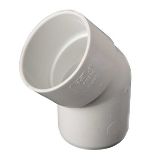 OsmaWeld 45¡ spigot bend white 40mm