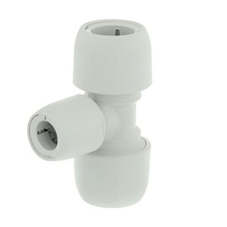 Hep2O branch reduced tee 90° white 22x22x10mm