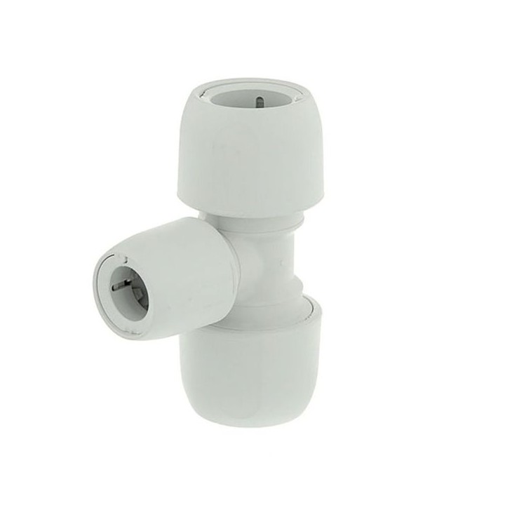 Hep2O branch reduced tee 90° white 22x22x10mm