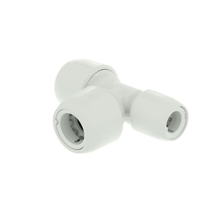 Hep2O end reduced tee white 22x15x22mm