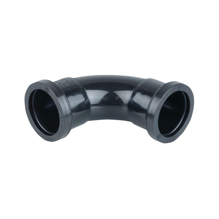 Wavin Osma Waste push-fit bend 87.5° 32mm black
