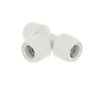 Hep2O equal tee white 10mm