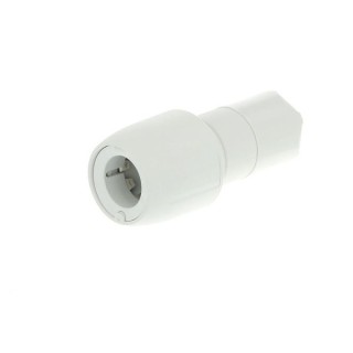 Hep2O socket reducer white 15x10mm