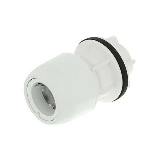Hep2O HX20/15W Tank Connector 1/2in x 15mm White