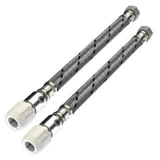 Hep2O Flexible Tap Connector Valve 300mm X 15mm X 1/2 HD125E/15W Qty 2