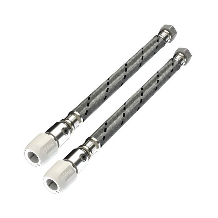 Hep2O Flexible Tap Connector Valve 300mm X 15mm X 1/2 HD125E/15W Qty 2