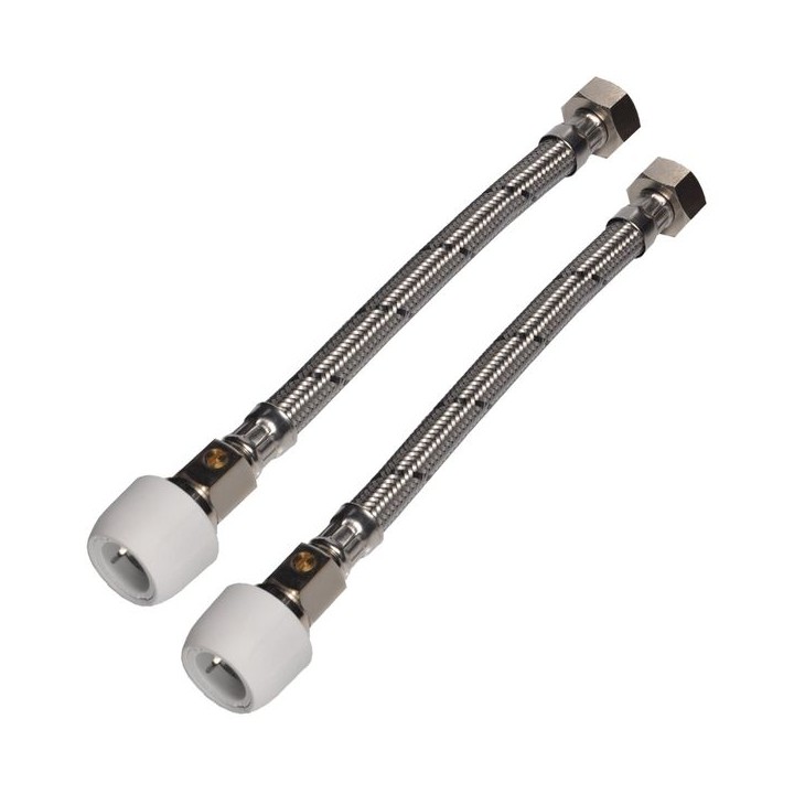 Hep2O Flexible Tap Connector 22mm x 3/4x300mm Length HD125B/22W